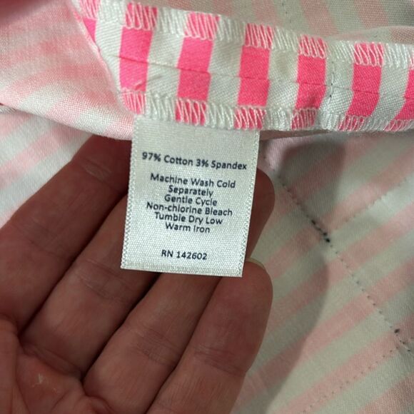 STS Sail to Sable Cotton Shift Dress in Pink and white Stripes size XS - Picture 9 of 9